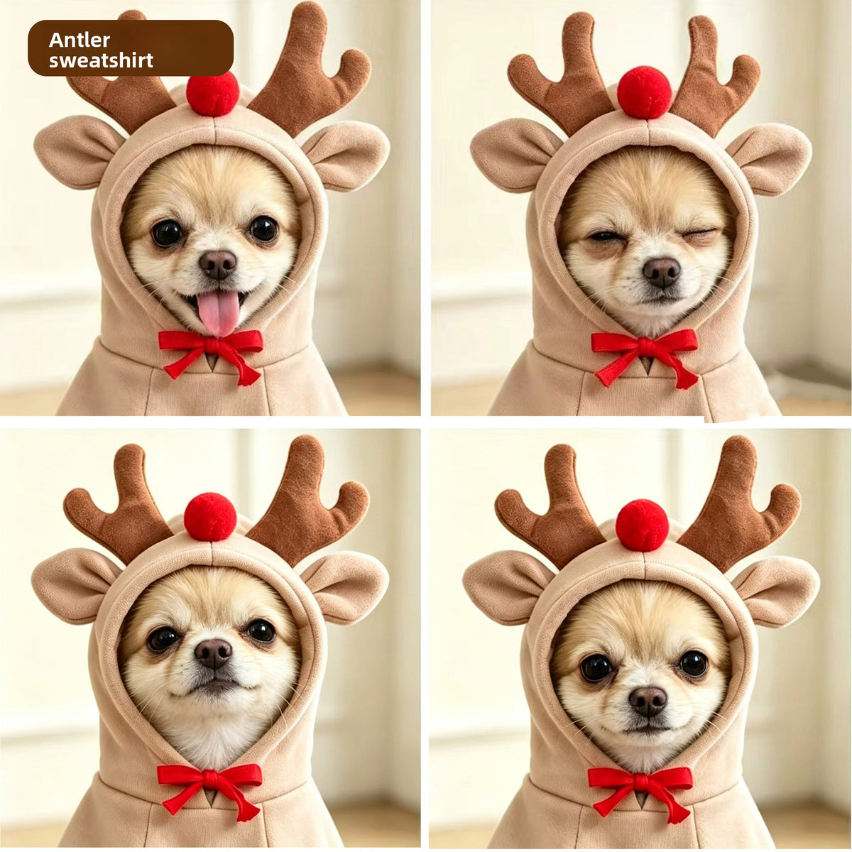 Pet Christmas Hooded Fleece Jacket