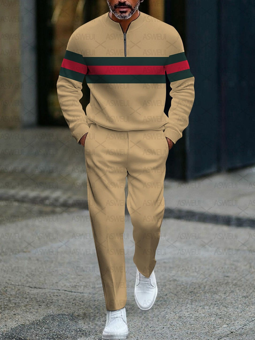 Men's Half-Zip Sports Track Suit