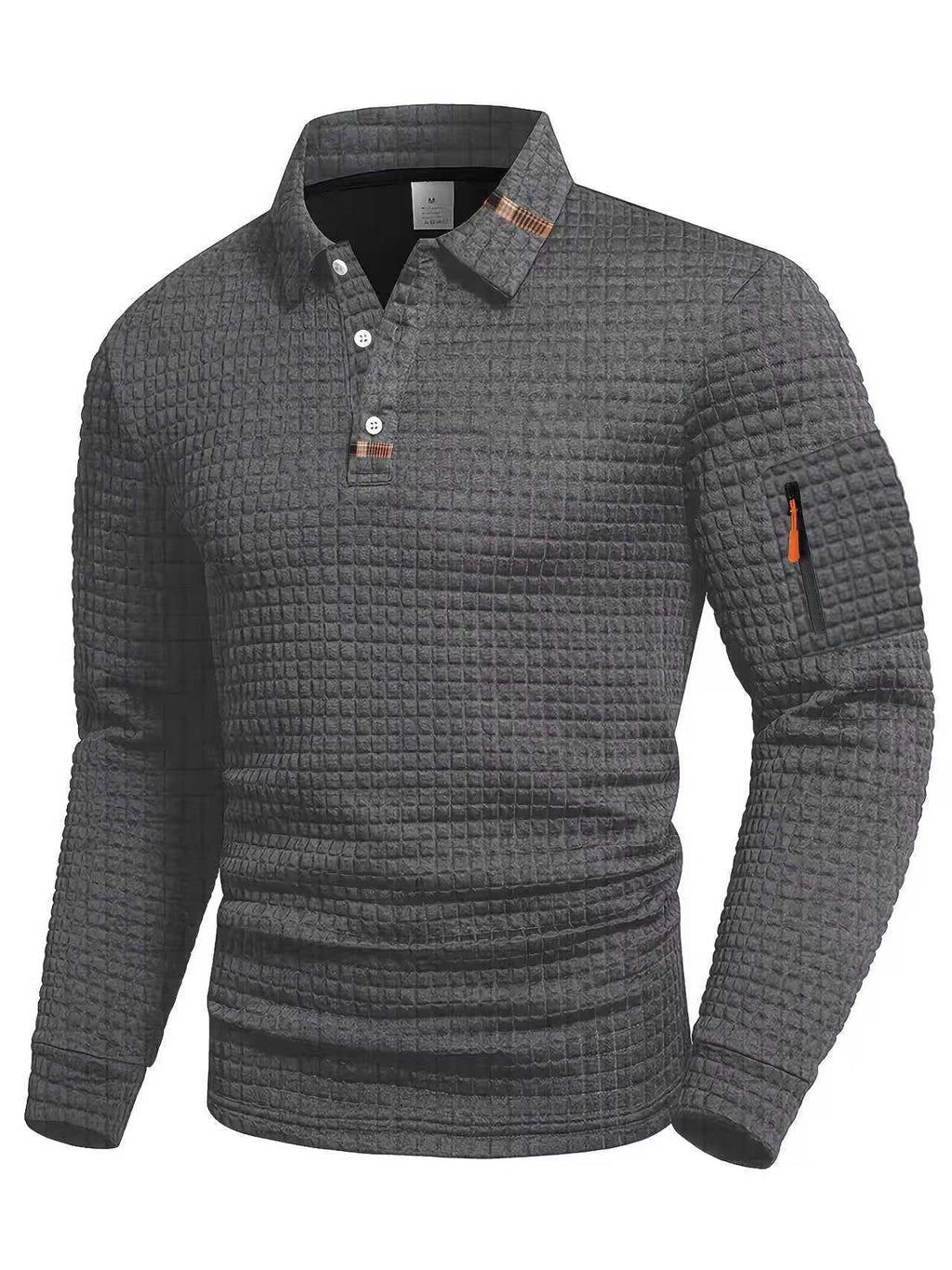 Polo shirt with pocket zippers