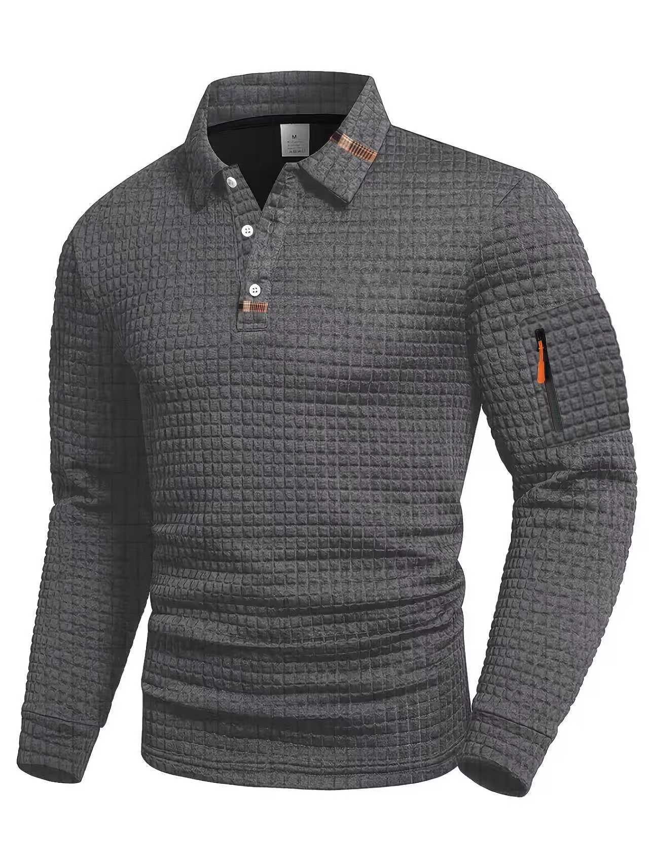 Polo shirt with pocket zippers