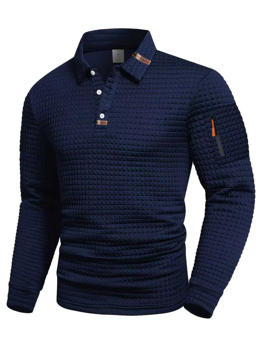 Polo shirt with pocket zippers