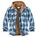Mens Plaid Hooded Jacket