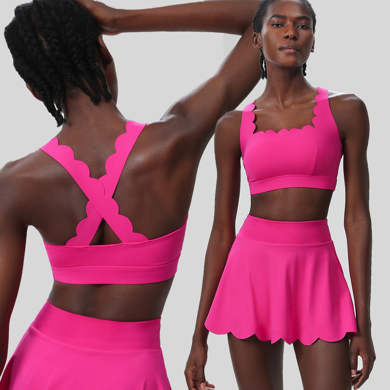 Womens Quick-Dry Tennis Two-Piece Set