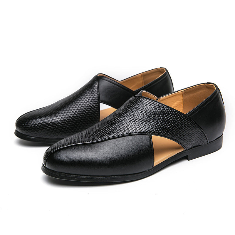Men Leather Roman Sandals