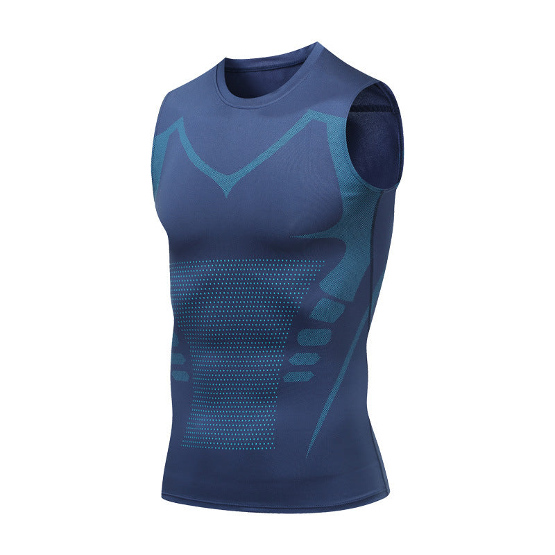 Mens Fitness Training Sleeveless Vest