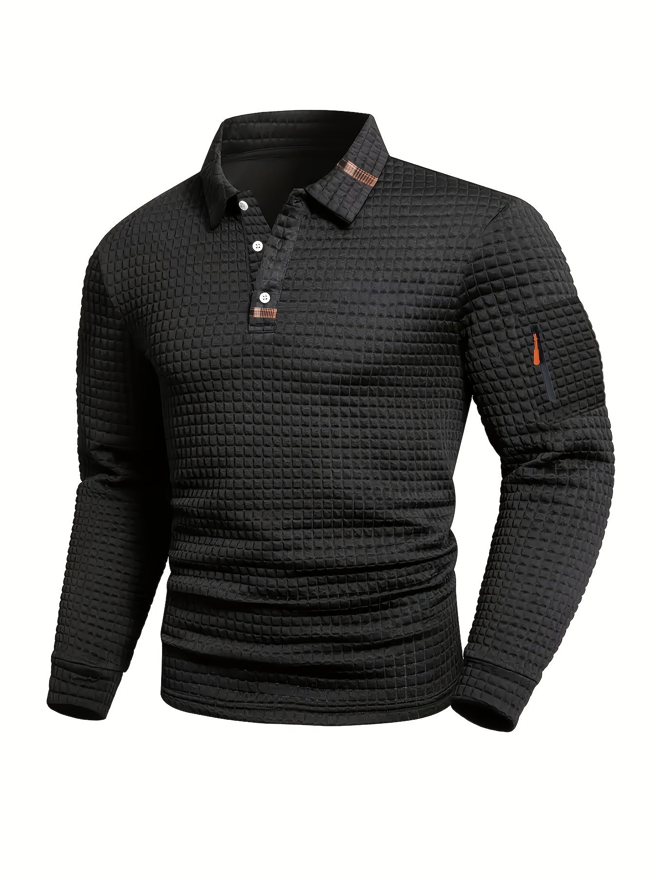 Polo shirt with pocket zippers