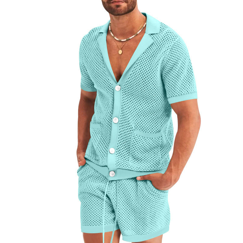 Men's Summer Knit Casual Set