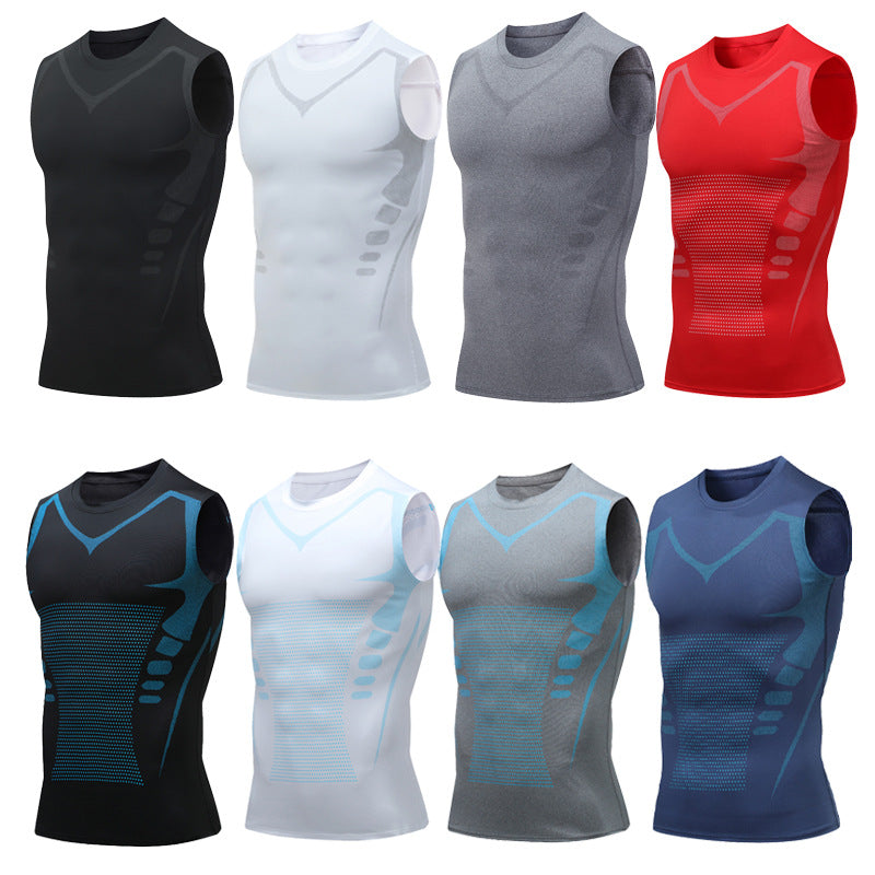Mens Fitness Training Sleeveless Vest
