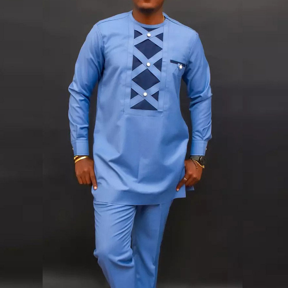 men embroidery suit