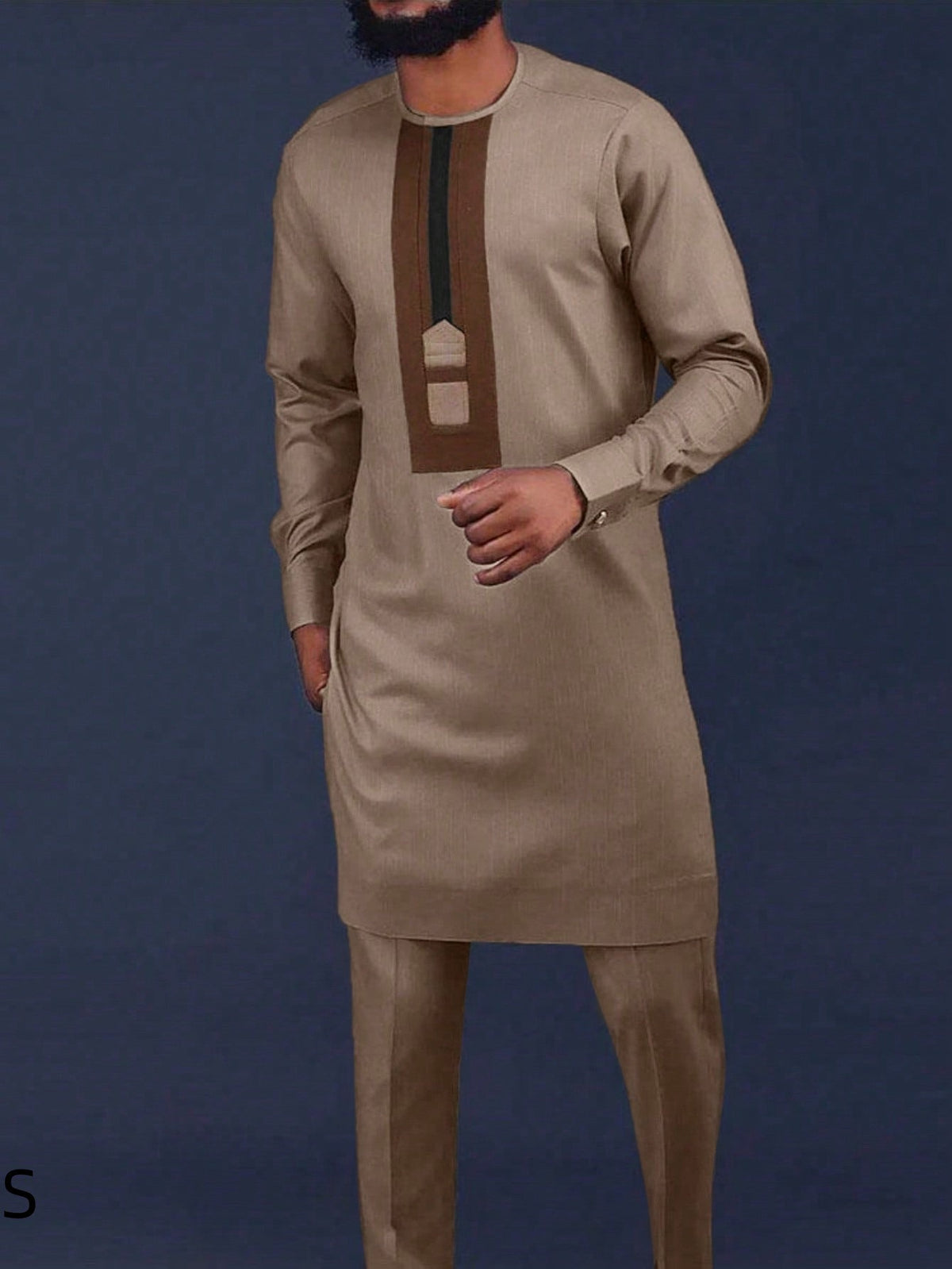 men embroidery suit
