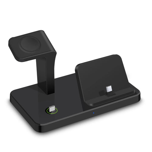 3 in 1 Wireless Charger for Samsung S25 S24 S23 for Galaxy Watch 8 7 6 5 Pro 4 3 Buds 3 Dual Type C Ports Fast Charging Station