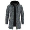 Men's Hooded Mid-length Thin Velvet Loose Large Size Thin Velvet Sweater Jacket
