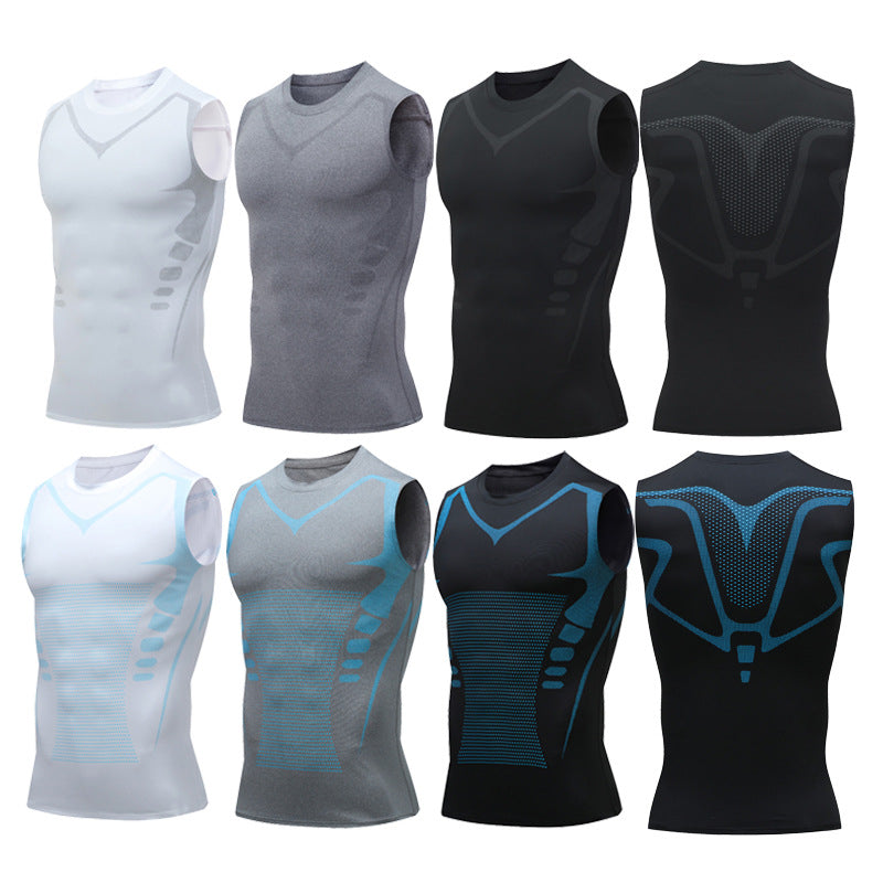 Mens Fitness Training Sleeveless Vest