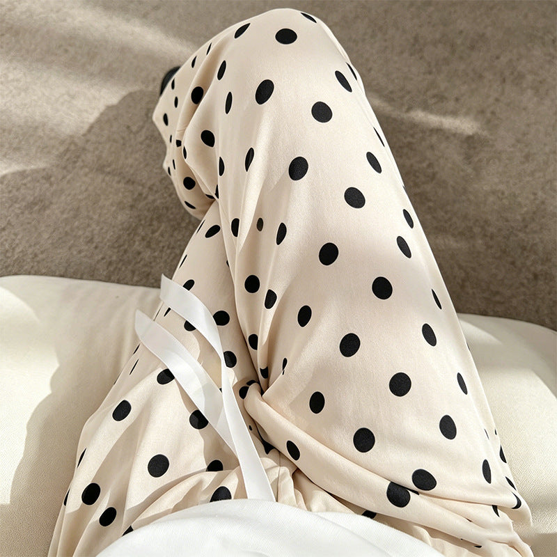 Womens Loose Fit Cotton Silk Pants
