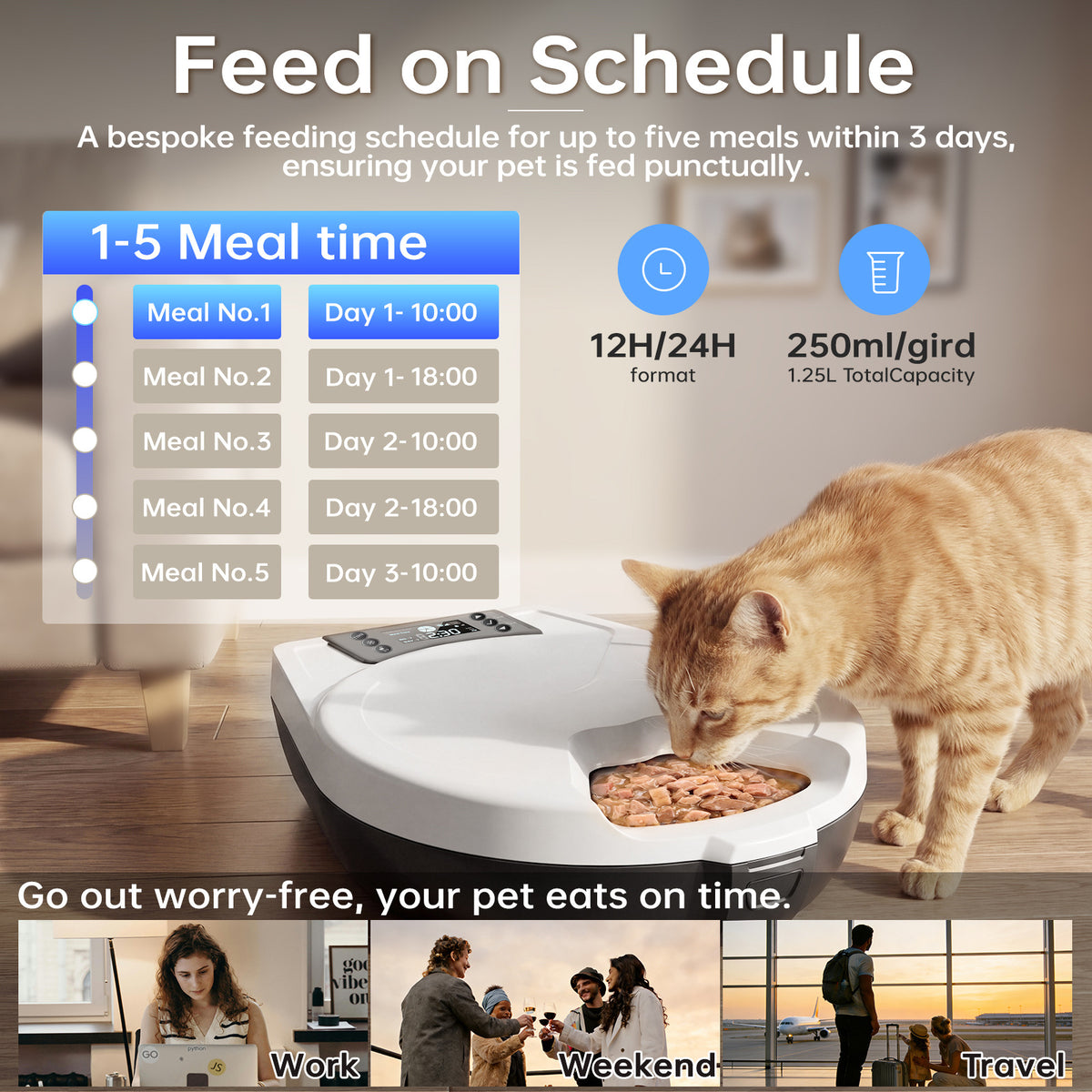 Automatic Smart Pet Food Dispenser