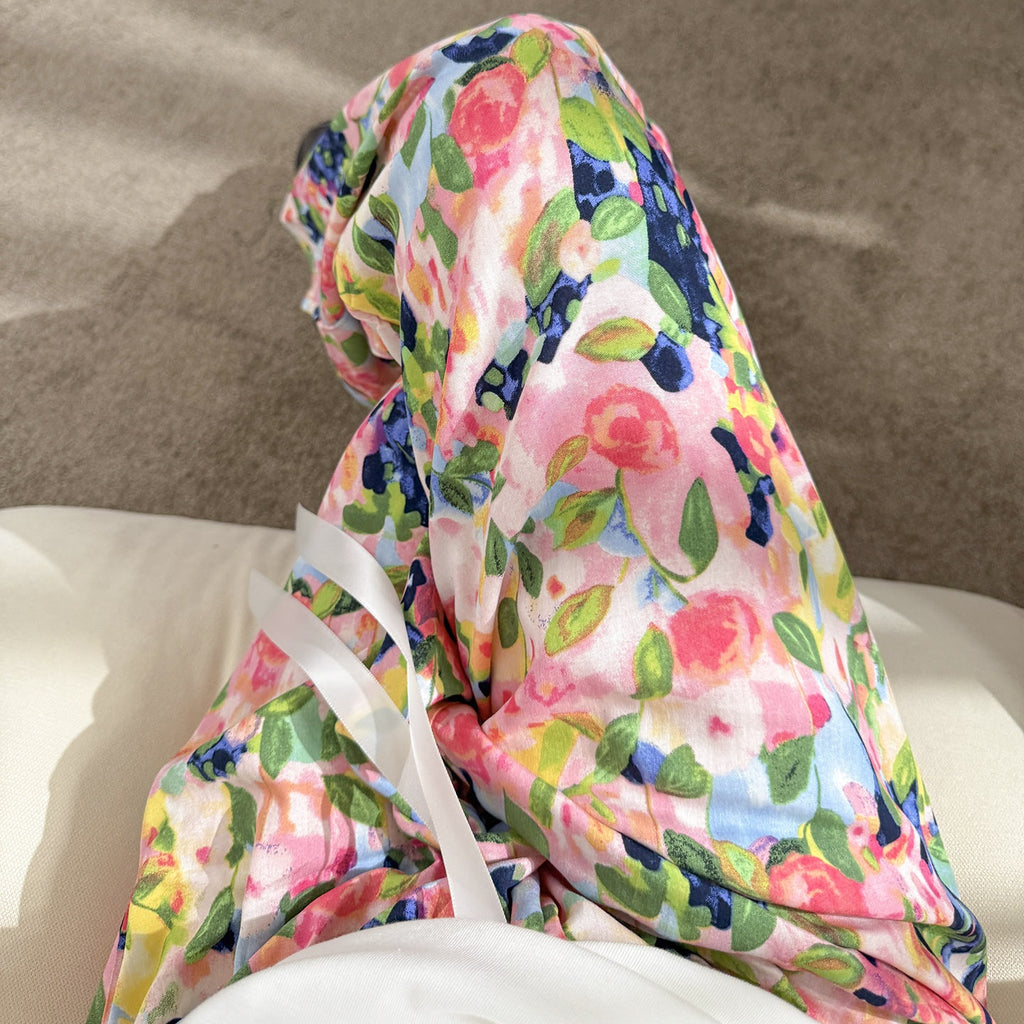 Womens Loose Fit Cotton Silk Pants