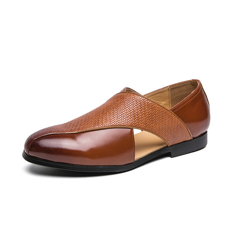 Men Leather Roman Sandals