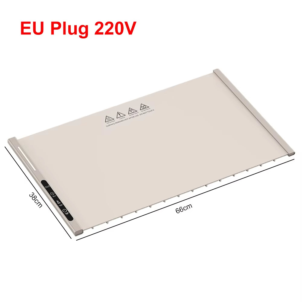 Food Warmer Electric Food Warmer Plate Electric Warming Tray for Food Fast Heating Food Warming Pad Foldable Food Warming Mat