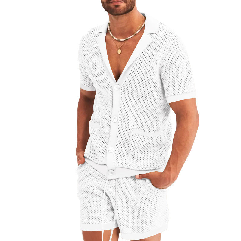 Men's Summer Knit Casual Set