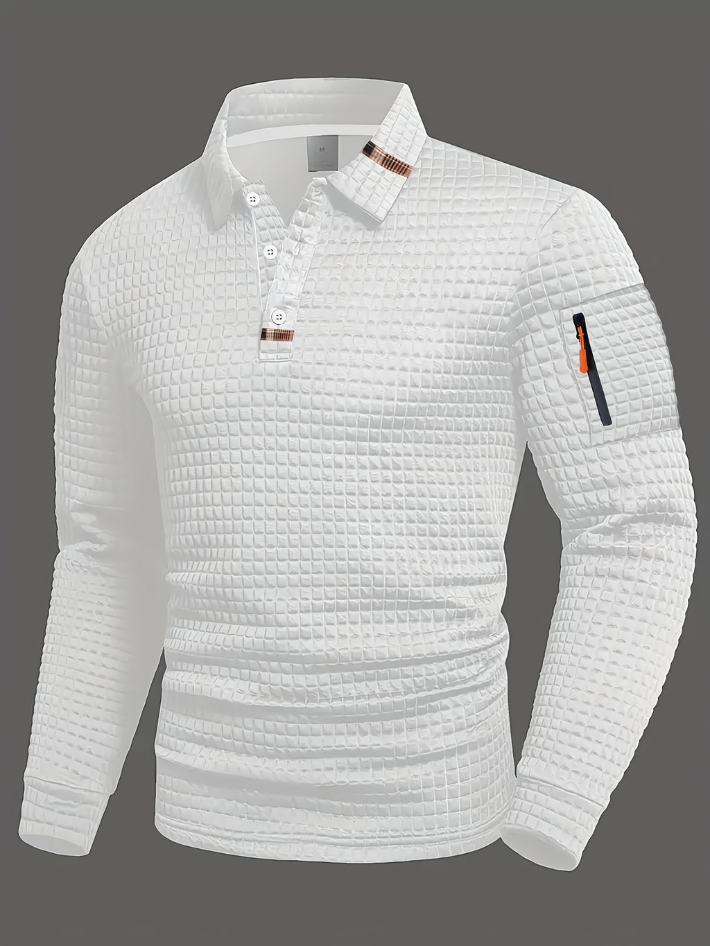 Polo shirt with pocket zippers