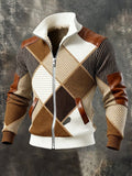 Men's Fleece Lined Hooded Zip Up Jacket Windproof Warm Winter Coat