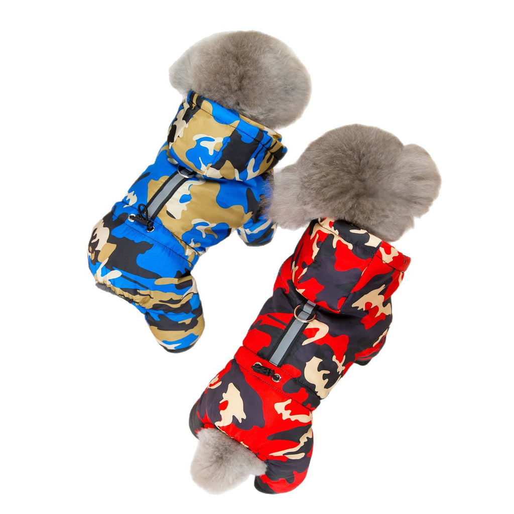 Reflective Camouflage Four-Legged Dog Coat