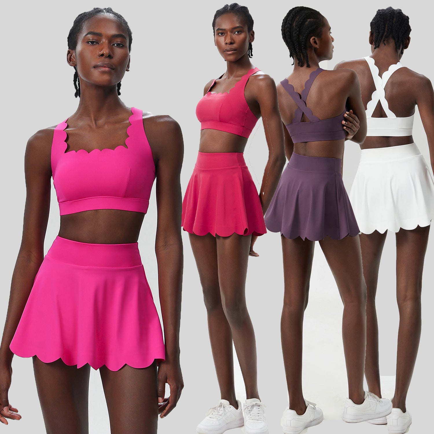 Womens Quick-Dry Tennis Two-Piece Set