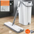 Flat Mop with Self Cleaning Bucket