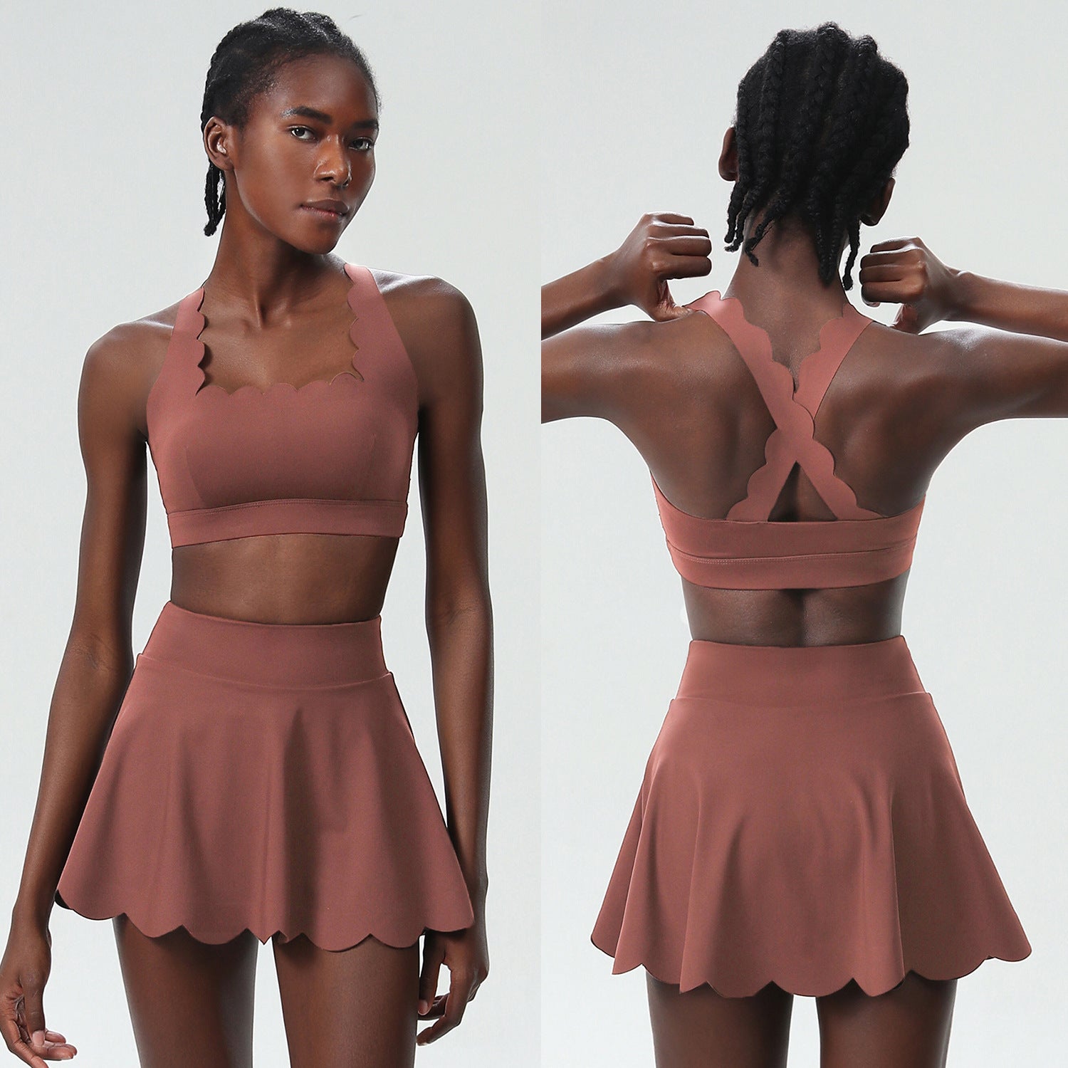 Womens Quick-Dry Tennis Two-Piece Set