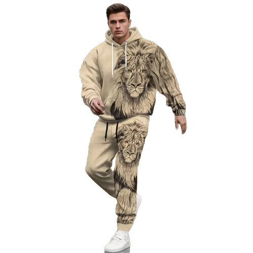 Printed Hooded Sweatshirt for Men