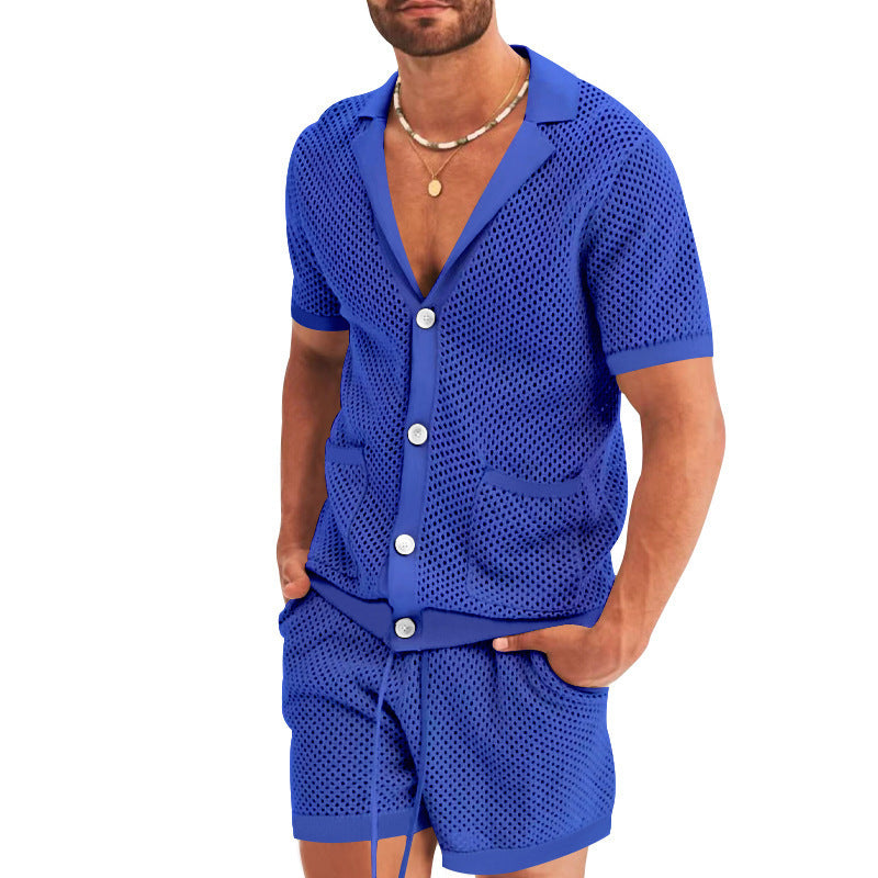 Men's Summer Knit Casual Set