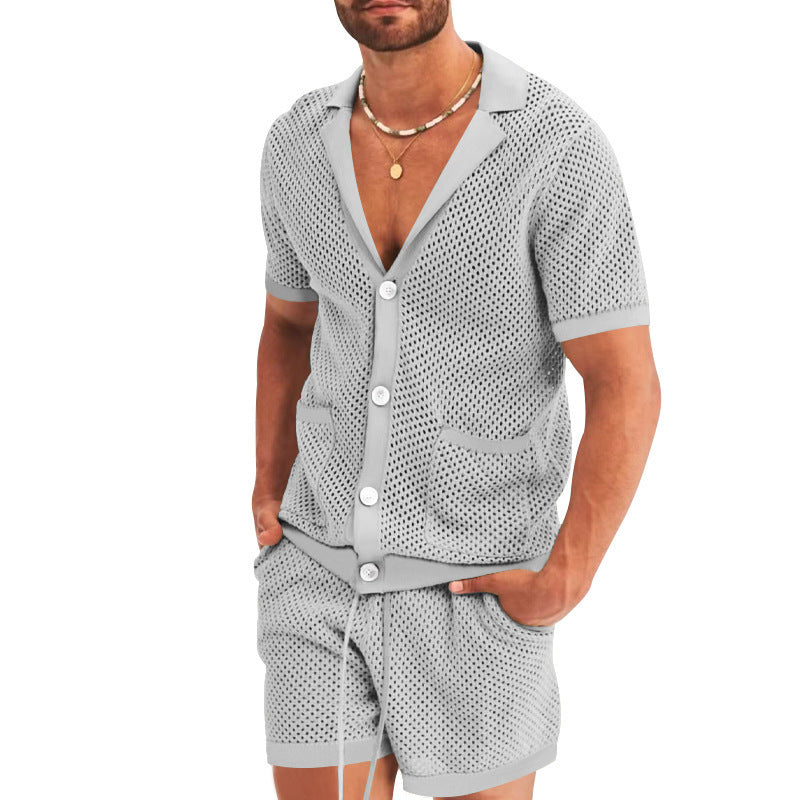 Men's Summer Knit Casual Set